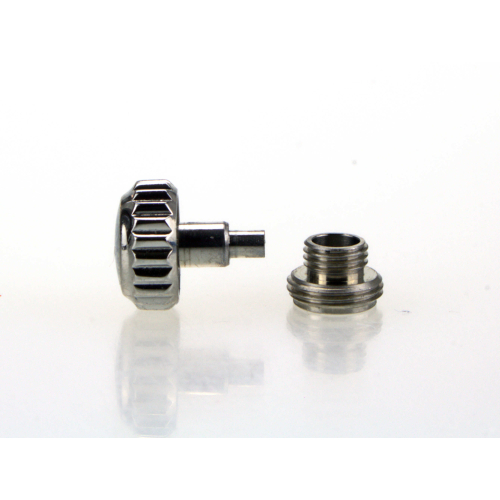 Coronas de tornillo Rolex compatible diámetro 5,3 a 7,0 mm 24-600-0 (Acero/6 mm)
