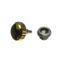 Couronnes de vis Rolex compatible diamètre de 5,3 à 7,0 mm 24-600-8 (Doré/6 mm)