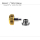 Corona a rosca compatible con corona Rolex 24-600-8 (Chapado en oro/6 mm)