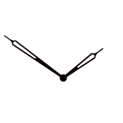 Manecilla de reloj para cuarzo y movimientos radio control. negro special style 95/64 mm