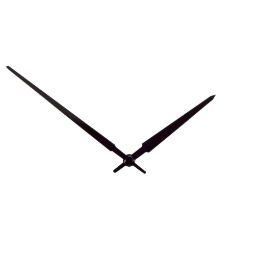 Clock hand set for quartz and radio controlled movements black large XL 140/97 mm