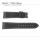Zenith bracelet montre en caoutchouc/carbone 22/18 mm noir pour différents modèles Zénith