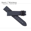 Zenith bracelet en caoutchouc/cuir 21/18 mm bleu pour...