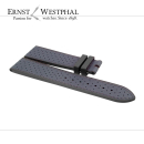 Zenith Rubber/Leather Bracelet 21/18 mm blue for...