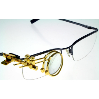 Praktische Uhrmacher Brillenlupe mit Kombinations-Vergrößerung 6,6x oder 11x