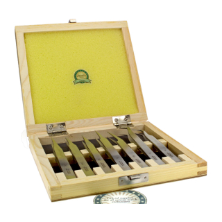 Präzisions Uhrmacher Universal Pinzettensatz 7 Stück in dekorativer Holzbox
