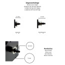 UTS radio controlled quartz movement quiet with pendulum mechanism and hand set