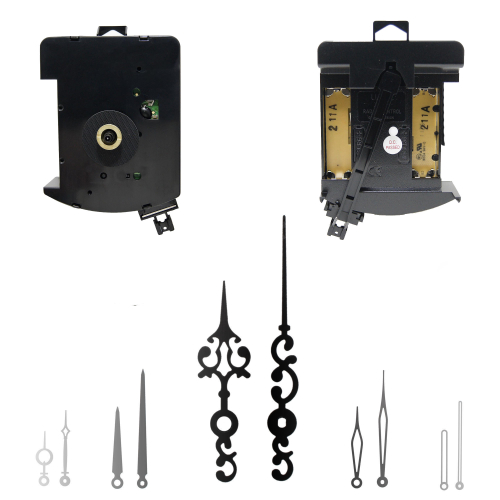 UTS Funkuhrwerk 700.20 mit Pendelantrieb 16 mm + Zeigerspiel Fancy Style 73/50 mm