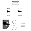 UTS Funkuhrwerk 700.20 mit Pendelantrieb 16 mm + Zeigerspiel Fancy Style 73/50 mm
