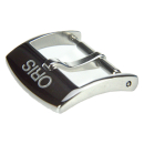 Genuine ORIS stainless steel polished pin buckle in 16 mm