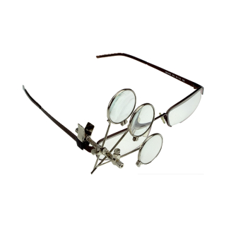Hochwertige Uhrmacher Brillenlupe Glaslinsen Vergrößerung 3.3/5/7.5 kombinierbar