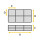 Caja de clasificación Caja acrílica de 6 compartimentos Made in Germany 10 pzs