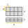 Caja de clasificación Caja acrílica de 8 compartimentos Made in Germany 10 pzs