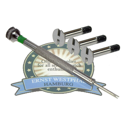 Special H screwdriver for Hublot with genuine HUBLOT bracelet titanium screws Ref. 561.xx, 565.xx 3 screws