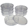 Transparent repair container with 5 compartments and lid, stackable
