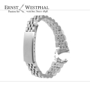 Steel bracelet, Jubilee style folding clasp compatible...