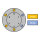 Original HUBLOT titanium bezel screw for Big Bang Ref. 301.xx Left side