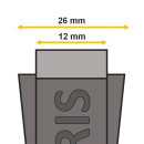 Autentico cinturino in caucciù gomma per ORIS Depth Gauge in nero