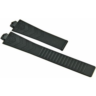 TAG Heuer Kautschuk Armband schwarz für Kirium mit Faltschließe