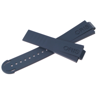 Original ORIS Kautschuk Armband 0742465 24 mm, blau, für ORIS Aquis date u.a