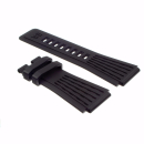 Genuine BELL & ROSS rubber bracelet black perforated for BR-X1, BR01 and BR03