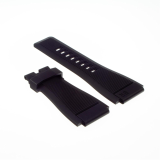 Original BELL & ROSS Kautschuk Armband schwarz gerillt für BR-X1, BR01 und BR03