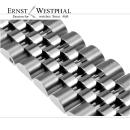 Jubilee-style steel bracelet compatible with ROLEX Lady-Date Medium 17 mm