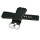 Genuine BELL & ROSS Bracciale in gomma nera scanalato per BR-X1, BR01 e BR03 acciaio spazzolato