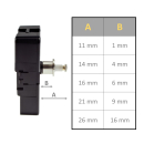 UTS quartz movement long lasting quiet with set of clock hands