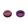 2 Olived and domed balance stones for wristwatch movements 9/150