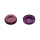 2 Olived and domed balance stones for wristwatch movements 14/90