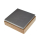 AURIFEX enclume/ carré dacier plat avec base en bois denviron 100 x 100 mm