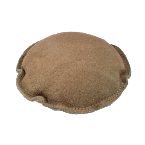 AURIFEX Cojín de arena hecho de cuero crudo con un diámetro de aprox. 130 mm