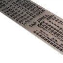 AURIFEX Flexible steel ruler with metric and imperial scale 150 mm