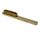 Metal brush with fine brass bristles and wooden handle, 220 mm long