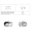 ETA 280.002 quartz movement 3 3/4x 6 3/4 H0 o. SC