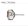Miyota 2039 quartz movement 6 3/4 x 8 H=1.90 mm SC