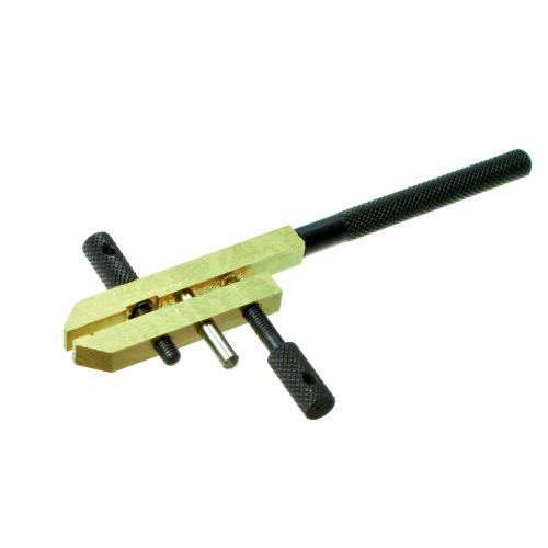 AURIFEX hand vice made of brass with knurled handle