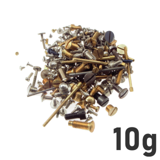 Universal screw bundle for spectacles, watches, model making, 10 grams