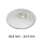 Sostituzione vetro minerale di ricambio orologio da tasca, curvo 40,0 mm-44,9 mm