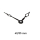 UTS quartz movement long lasting quiet with set of clock hands  40/35 mm 14 mm
