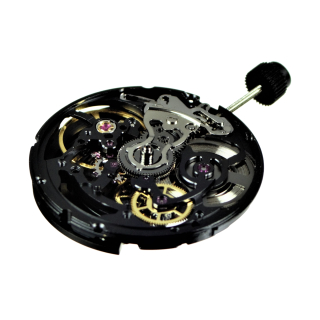 Skelett Uhrwerk schwarz Swiss Made kompatibel ETA 2824-2 und Sellita SW200