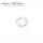 OMEGA véritable verre acrylique anneau de tension armé blanc / acier  PZ5108