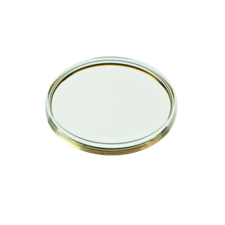 Kunststoffglas / Acrylglas goldarmiert gelb kompatibel zu OMEGA 063PX