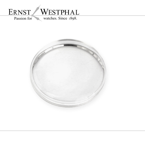 Plastic crystal, steel tension ring compatible with OMEGA PZ5123