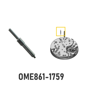 Herzhebelriegelwelle 1759 kompatibel zu Omega 860, 861, 910, 930 etc.