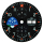 Esfera FORTIS para Valjoux 7750 negro 35,2 mm Italian Flight Team