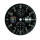 Esfera/Dial FORTIS para Valjoux 7750 negro 35,2 mm T2E-Buckey