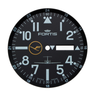FORTIS dial for ETA2836-2 black 35.1 mm Lufthansa