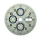 Quadrante FORTIS for Flieger Chronograph 597.22., 599.10. bianco 35,2 mm